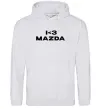 Женская толстовка (худи) I <3 Mazda Серый меланж фото