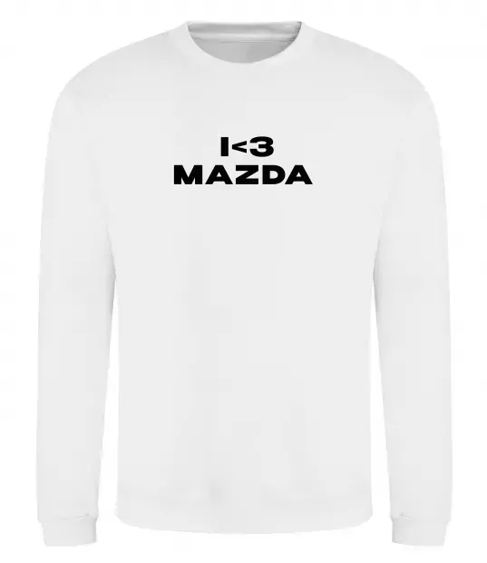 Світшот I <3 Mazda Білий фото
