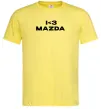 Мужская футболка I <3 Mazda Лимонный фото