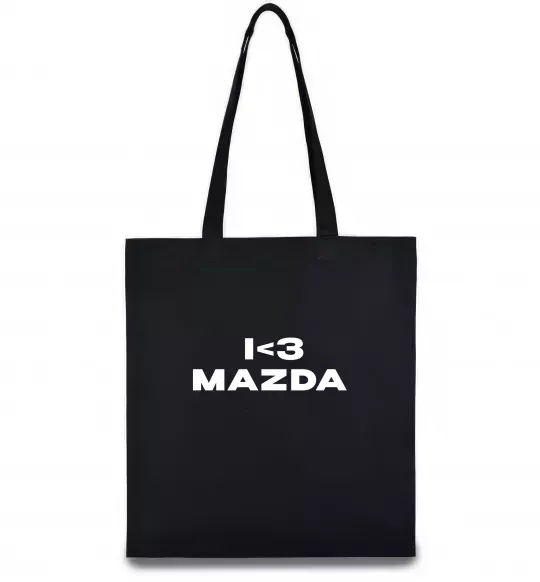 Эко-сумка I <3 Mazda Черный фото