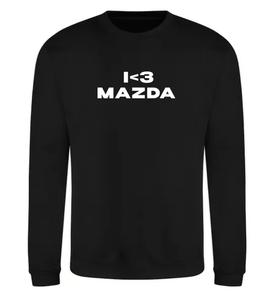 Свитшот I <3 Mazda Черный фото