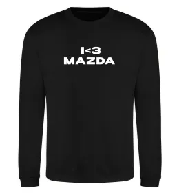 Свитшот I <3 Mazda Черный фото