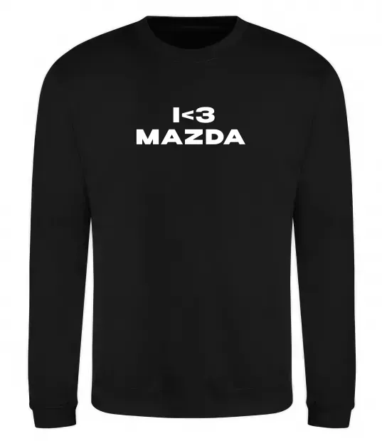 Світшот I <3 Mazda Чорний фото