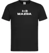 Мужская футболка I <3 Mazda Черный фото