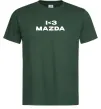 Мужская футболка I <3 Mazda Темно-зеленый фото