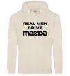 Мужская толстовка (худи) Real men drive Mazda Таш фото