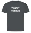 Мужская футболка Real men drive Mazda Графит Мужская футболка Real men drive Mazda Графит фото