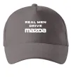 Кепка Real men drive Mazda Сірий фото