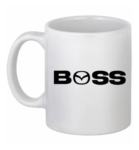 Чашка керамическая Mazda Boss Белый фото