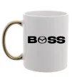 Чашка с цветной ручкой Mazda Boss Золото фото
