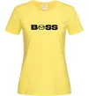 Женская футболка Mazda Boss Лимонный фото
