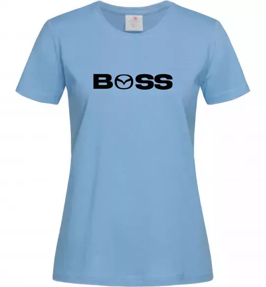 Женская футболка Mazda Boss Голубой фото