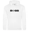 Чоловіча толстовка (худі) Mazda Boss Білий фото