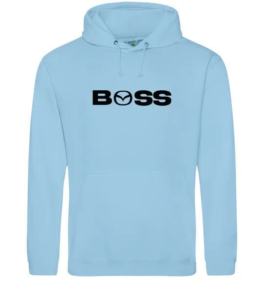 Чоловіча толстовка (худі) Mazda Boss Блакитний фото