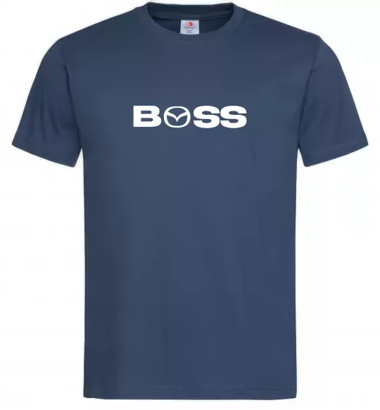 Чоловіча футболка Mazda Boss Темно-синій фото