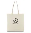 Еко-сумка Mercedes logo та назва Бежевий фото