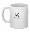 Чашка керамическая Mercedes logo та назва Белый фото