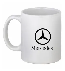 Чашка керамічна Mercedes car Білий фото
