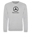 Свитшот Mercedes logo та назва Серый меланж фото