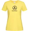 Жіноча футболка Mercedes logo та назва Лимонний фото