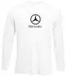 Лонгслив Mercedes logo та назва Белый фото