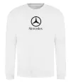 Свитшот Mercedes logo та назва Белый фото