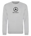 Свитшот Mercedes logo та назва Серый меланж фото