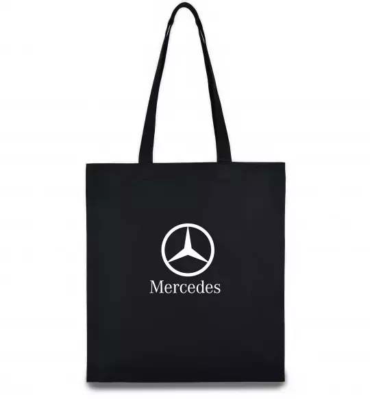 Еко-сумка Mercedes logo та назва Чорний фото