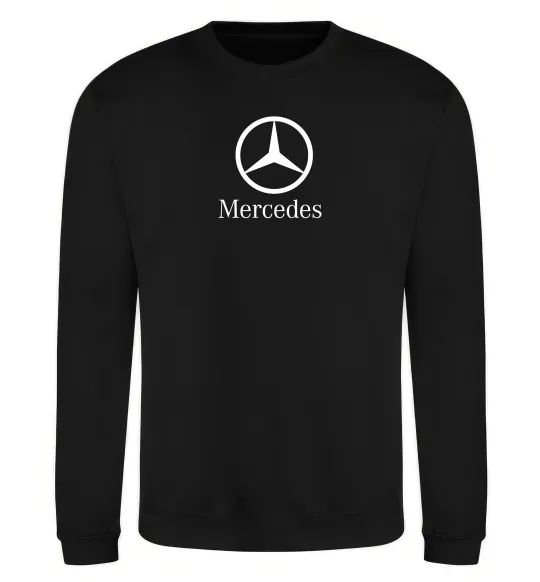 Свитшот Mercedes logo та назва Черный фото