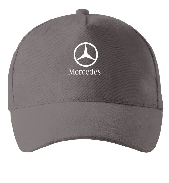 Кепка Mercedes logo та назва Серый фото