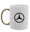 Чашка з кольоровою ручкою Mercedes Золото фото