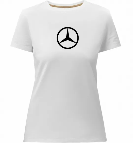 Жіноча преміум футболка Mercedes Білий фото