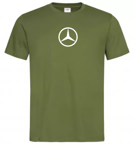 Мужская футболка Mercedes Оливковый фото