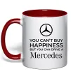 Чашка с цветной ручкой You can drive a Mercedes Красный фото