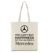 Еко-сумка You can drive a Mercedes Бежевий фото