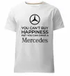 Чоловіча преміум футболка You can drive a Mercedes Білий фото