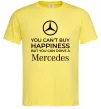 Чоловіча футболка You can drive a Mercedes Лимонний фото