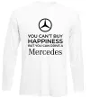 Лонгслів You can drive a Mercedes Білий фото