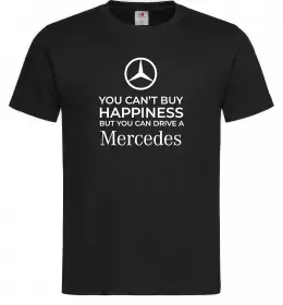 Чоловіча футболка You can drive a Mercedes Чорний фото