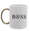 Чашка з кольоровою ручкою Mercedes Boss Золото фото