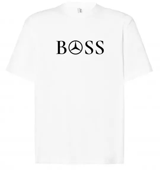 Футболка Оверсайз Mercedes Boss Белый фото