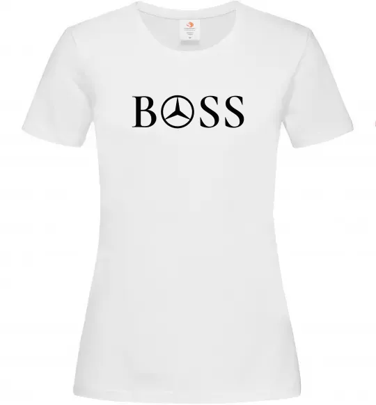 Жіноча футболка Mercedes Boss Білий фото
