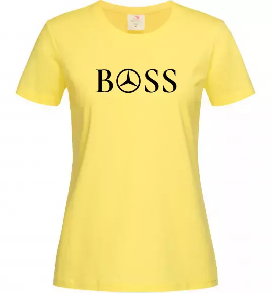 Жіноча футболка Mercedes Boss Лимонний фото