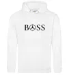 Чоловіча толстовка (худі) Mercedes Boss Білий фото