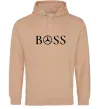 Чоловіча толстовка (худі) Mercedes Boss Пісочний фото