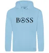Чоловіча толстовка (худі) Mercedes Boss Блакитний фото