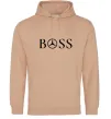 Женская толстовка (худи) Mercedes Boss Песочный фото