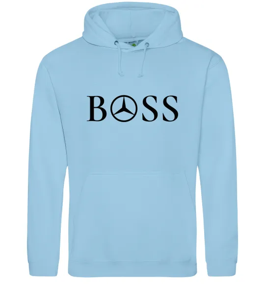 Женская толстовка (худи) Mercedes Boss Голубой фото