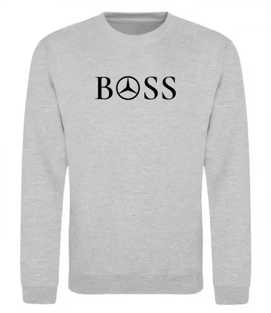 Свитшот Mercedes Boss Серый меланж фото