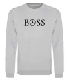 Свитшот Mercedes Boss Серый меланж фото
